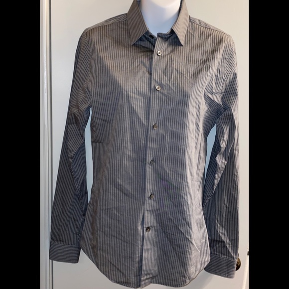 Express Other - Express Striped Extra Slim Long Sleeve Shirt XS